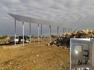 Instalación de bombeo solar para irrigación en Toledo