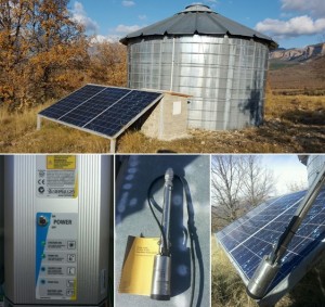Bombeo solar para bebedero de ganado
