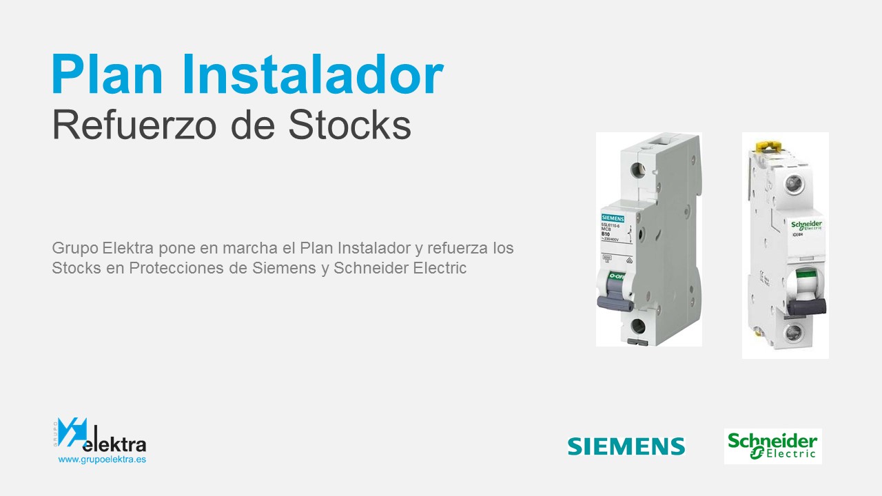 <!--:es-->Grupo Elektra complementa los stocks en toda la gama en Protecciones de Siemens y Schneider Electric<!--:-->