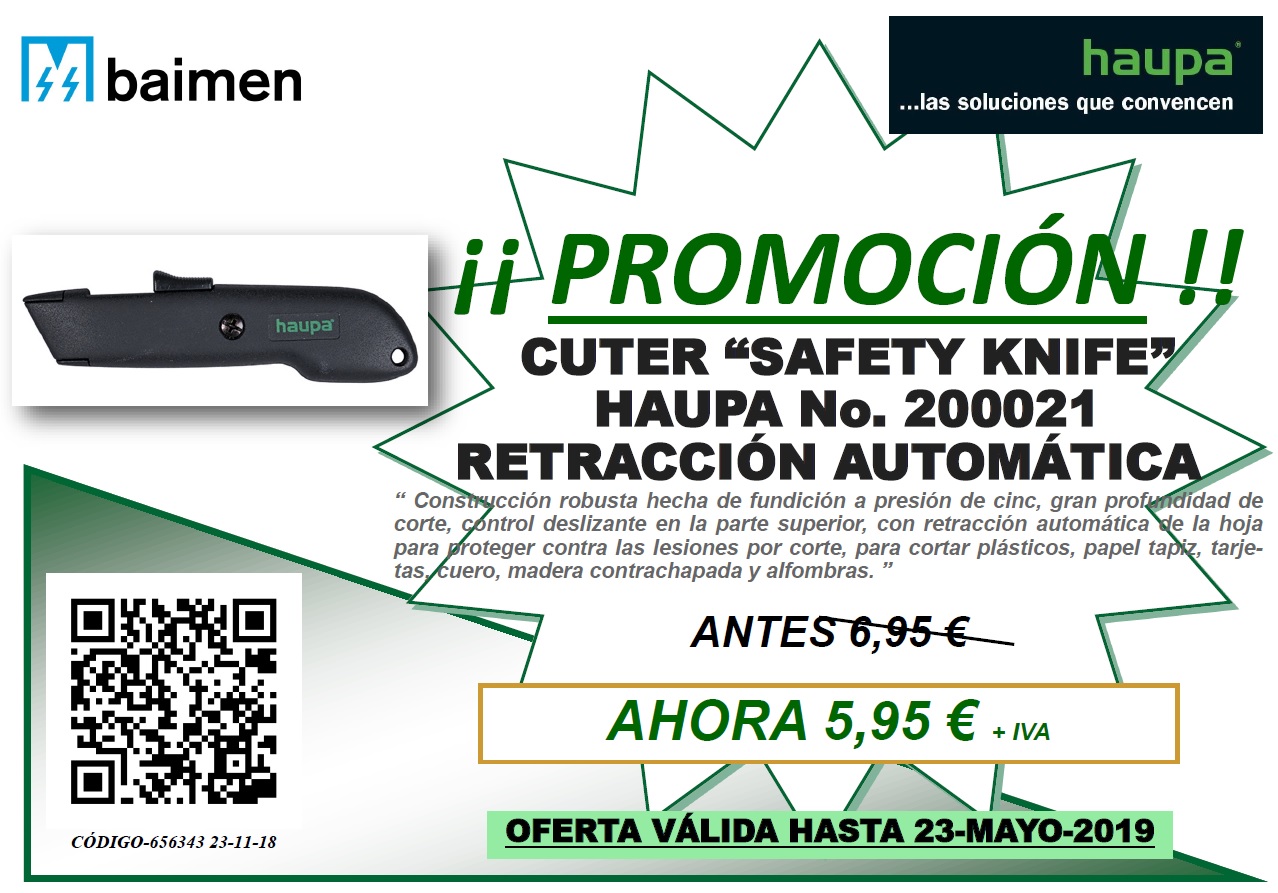 <!--:es-->Baimen Promoción: Cuter “Safety Knife”<!--:-->