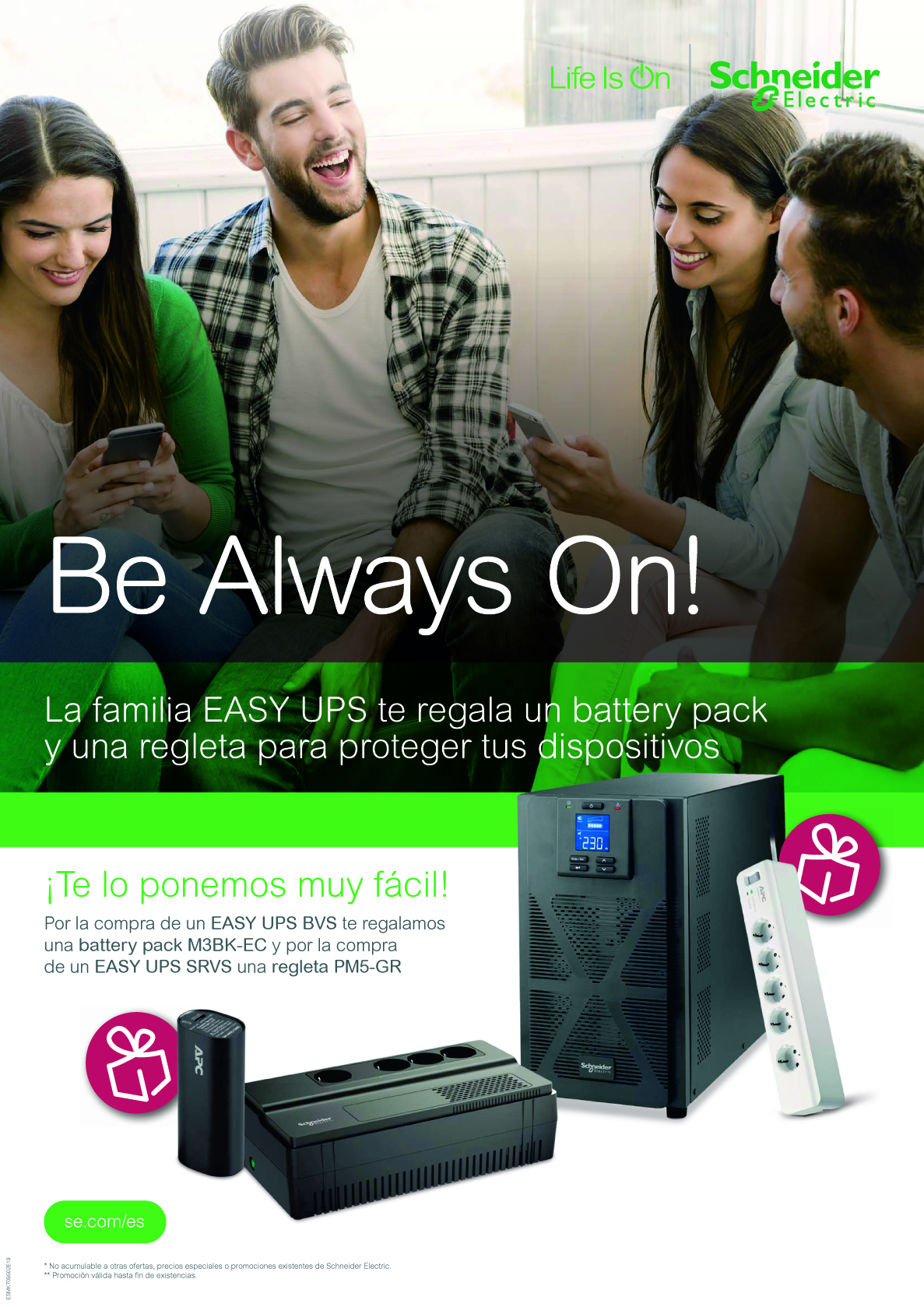 <!--:es-->PROMOCIÓN: La familia EASY UPS  te regala un battery pack y una regleta para proteger tus dispositivos.<!--:-->