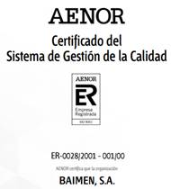 <!--:es-->AENOR renueva el Sistema de Gestión Integrado de BAIMEN S.A.<!--:-->