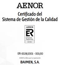 <!--:es-->CALIDAD: AENOR renueva el Sistema de Gestión de BAIMEN S.A.<!--:-->