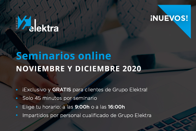 Seminarios online Grupo Elektra Noviembre y Dicimebre