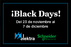 <!--:es-->¡BLACK DAYS! Del 23 de noviembre al 7 de diciembre, hasta el 30% de descuento en productos Schneider Electric <!--:-->