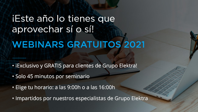 Webinars gratuitos de Grupo Elektra. Mes de septiembre