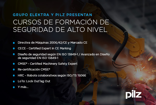 Cursos Pilz seguridad de máquinas