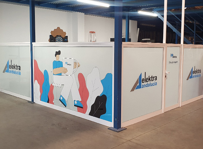 Renovación sala de espera Elektra Andalucía Sevilla