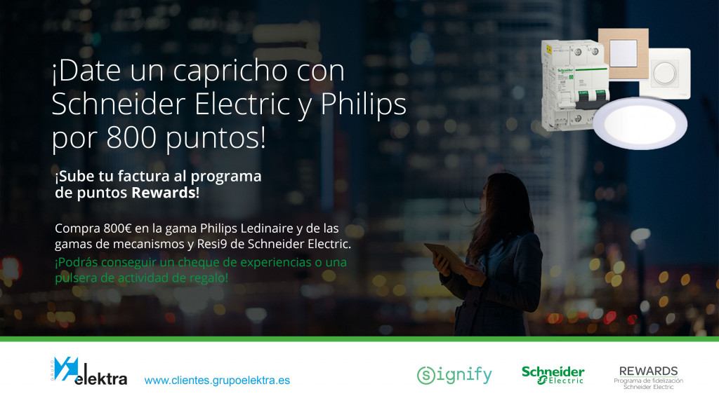 Promoción Schneider Electric y Philips