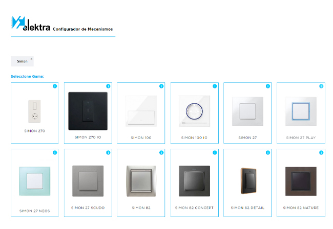 Configurador de mecanismos Simon