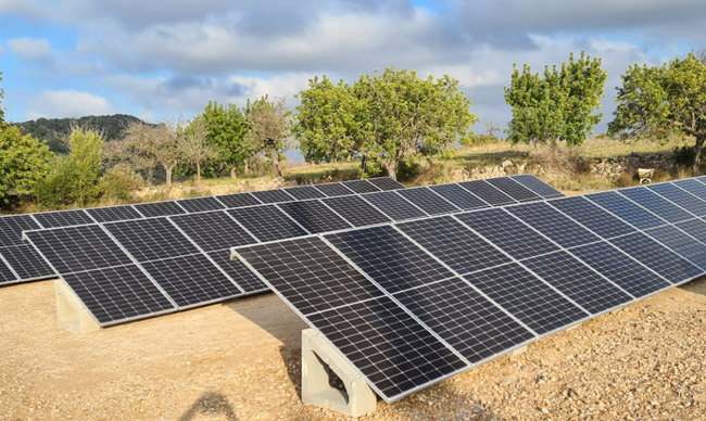 instalación solar fotovoltaica en agroturismo