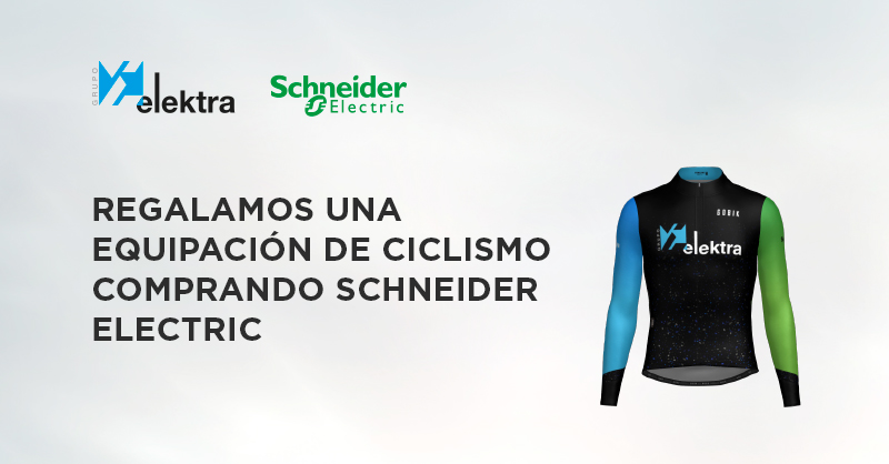 <!--:es-->Electricidad Guerra, Elektra Aragón y Energema te regalan una equipación ciclista comprando material de Schneider Electric<!--:-->