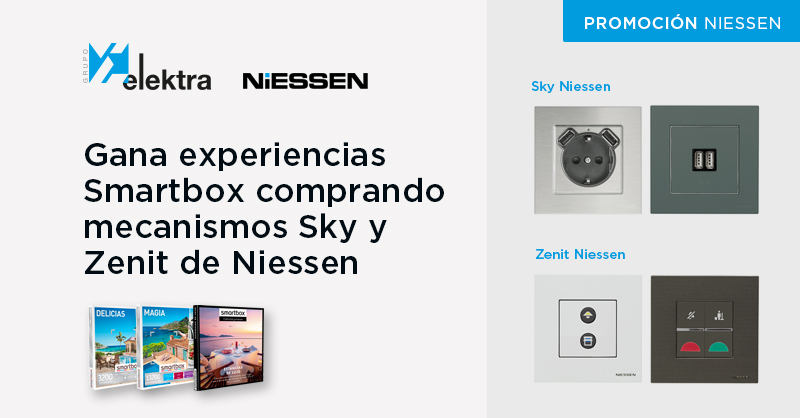 <!--:es-->Compra mecanismos Zenit y Sky de Niessen y llévate magníficas experiencias Smartbox<!--:-->