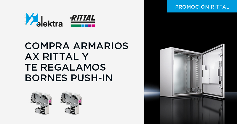 <!--:es-->Por cada compra de un armario compacto AX Rittal, llévate gratis un paquete de bornes de conexión PUSH-IN de diez unidades<!--:-->