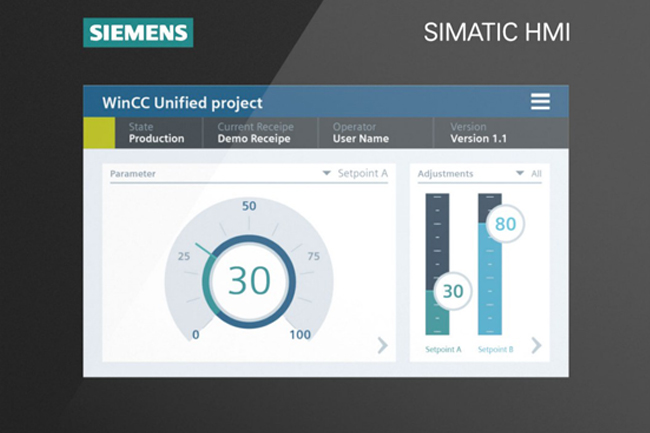 Imagen de la pantalla multitáctil de Siemens para la formación de Grupo Elektra