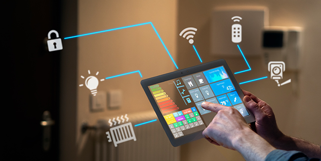 Imagen de una tablet para una Smart Home