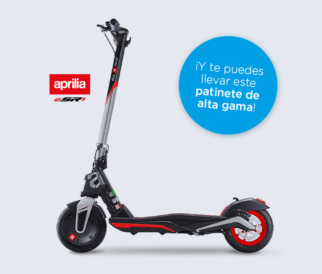 Imagen del patinete de la promoción de Schneider Electric