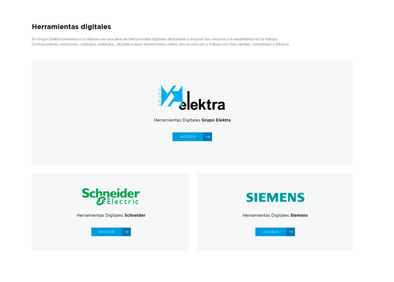 Gif sobre las herramientas digitales de Siemens para nuestra web de clientes