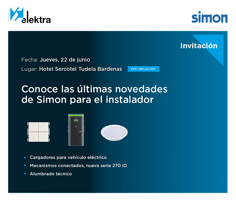 invitación jornada mostrador elektra tudela mecanismos simon