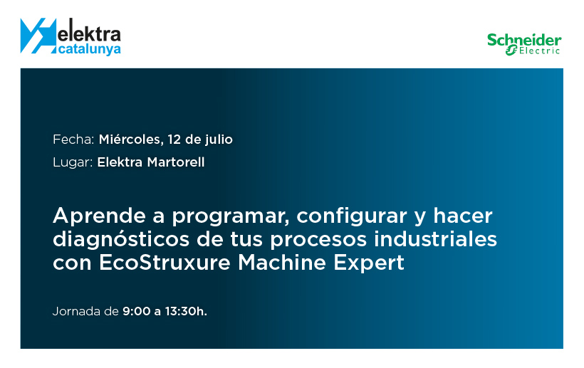 Aprende a programar, configurar y hacer diagnósticos de tus procesos industriales con EcoStruxure Machine Expert