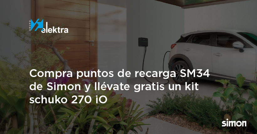 <!--:es-->¡Cuenta atrás! Compra un punto de recarga para vehículo eléctrico SM34 de Simon y llévate gratis un kit schuko 270 iO<!--:-->