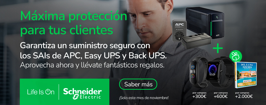 promoción SAIS scheneider electric Easy ups, Back Ups y APC