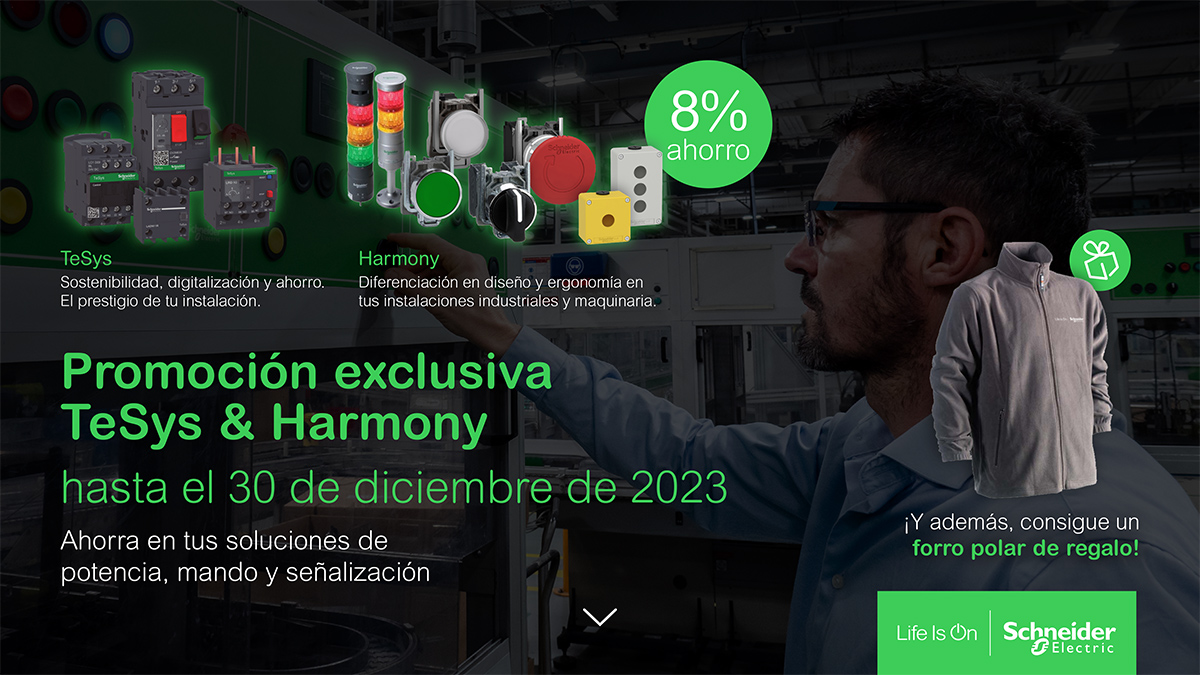 Promoción en TeSys y pulsatería Schneider Electric en Grupo Elektra