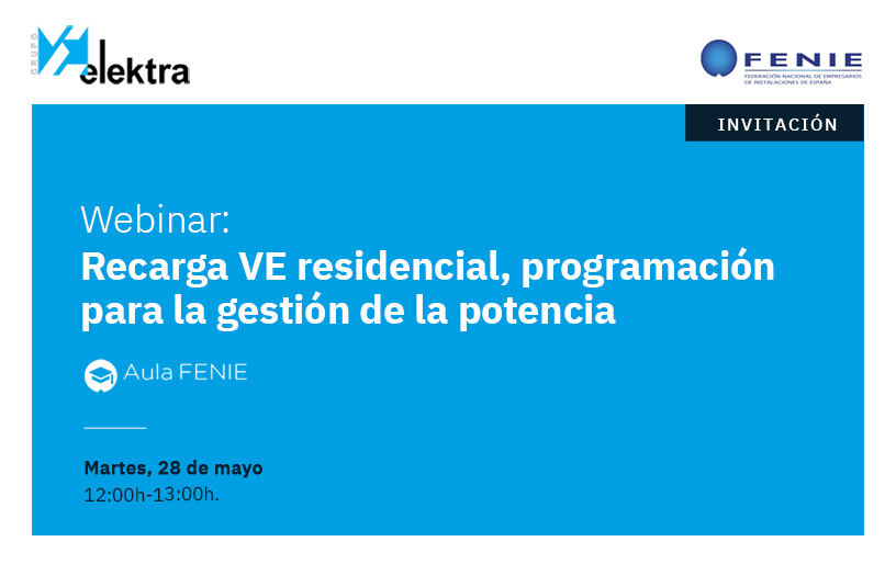 invitación webinar recarga vehículo eléctrico residencial