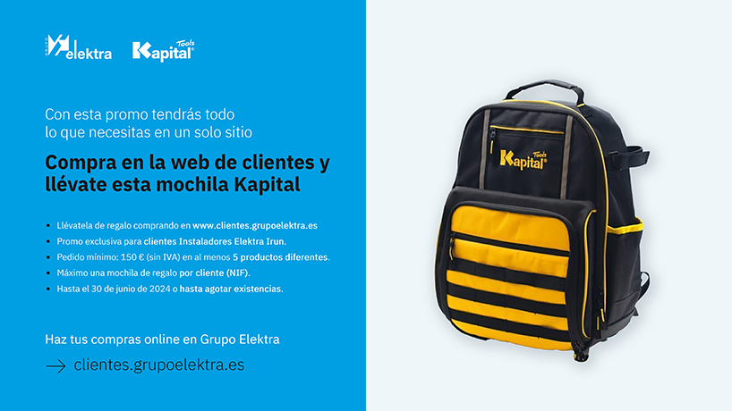 Promoción para clientes Instaladores Elektra Irun 
