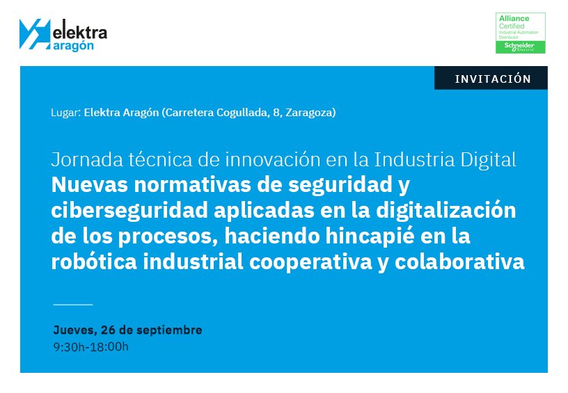 Apúntate a esta formación en robótica industrial y ciberseguridad en Elektra Aragón