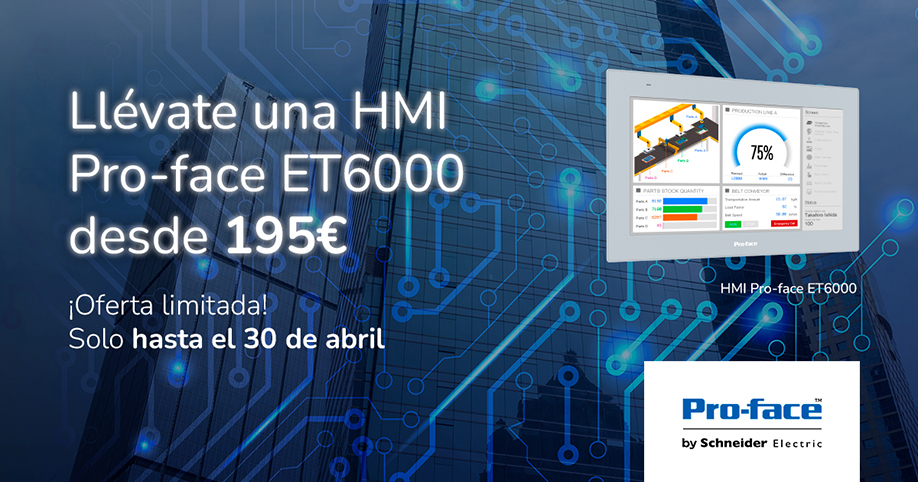 Pantallas HMI Pro-face de Schneider Electric desde 195 € en Grupo Elektra