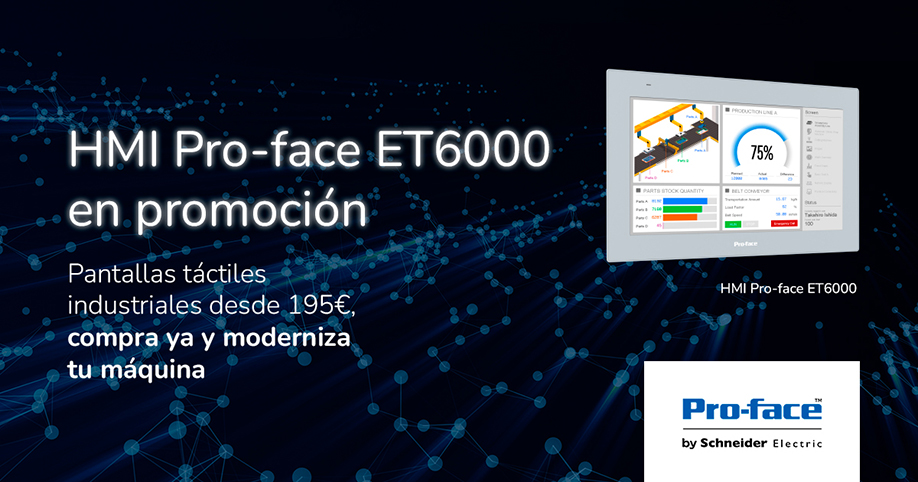 Pantallas HMI Pro-face de Schneider Electric desde 195 € en Grupo Elektra