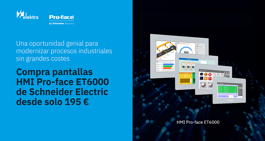 Pantallas HMI Pro-face de Schneider Electric desde 195 € en Grupo Elektra